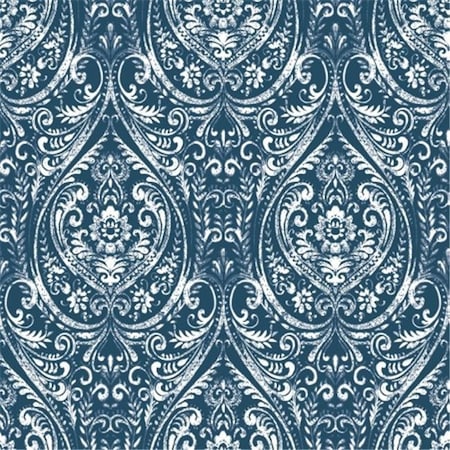 Nuwallpaper NuWallpaper NU1689 Bohemian Damask Peel & Stick Wallpaper; Indigo NU1689